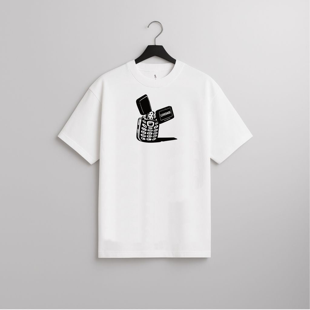 Leverage Tee // "phone lighter"