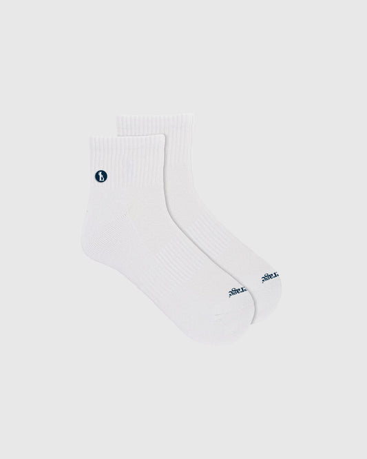 Everywear Quarter Socks // White